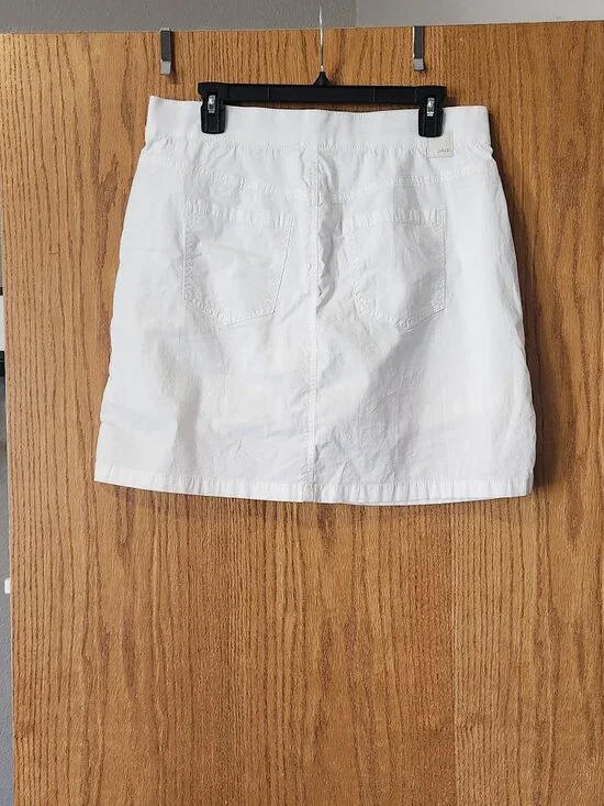 JAG JEANS On The Go Mid-Rise Skort White - Sz 8 - NEW - Picture 5 of 8